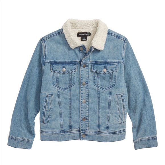 Treasure & Bond Other - Treasure & Bond Faux Shearling Lined Denim Jacket
